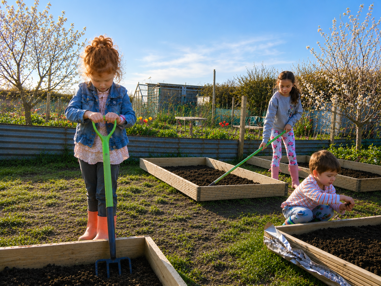 Children gardening together — signs of growth in the whole child